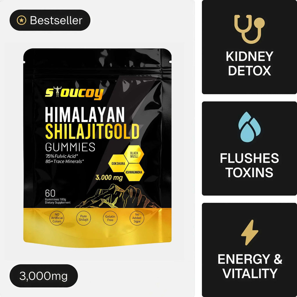 Kidney Support & Detox Shilajit Gummies - Pure Himalayan Minerals